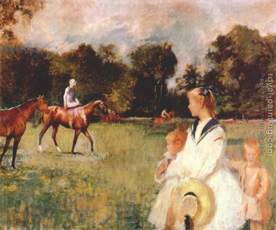 Edmund Charles Tarbell : Schooling the Horses